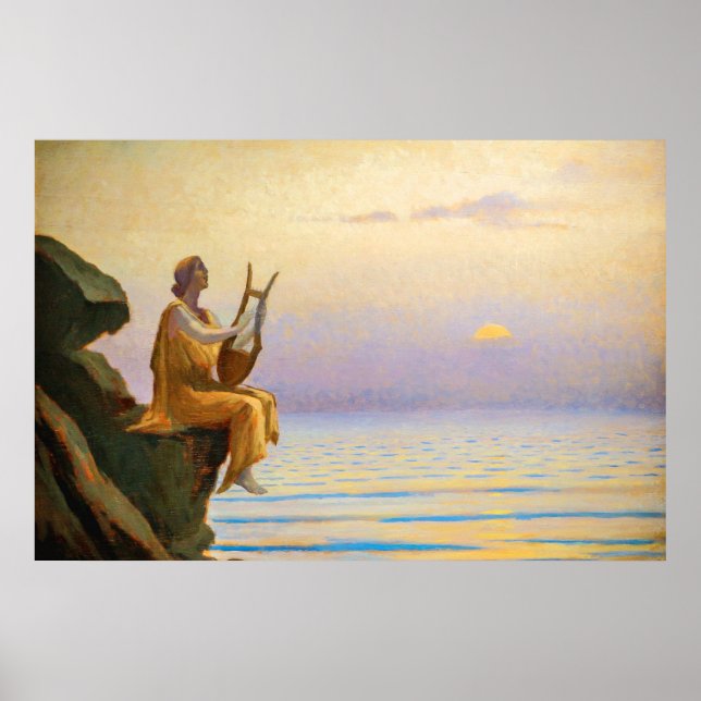 Affiche Harmonie de la soirée maritime par Alphonse Osbert (Devant)
