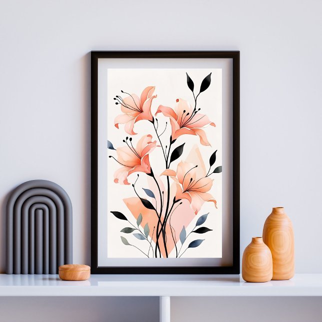 Affiche Harmonie de Lys Rose (Créateur téléchargé)