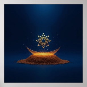 Affiche Harmonie Dorée – La Résonance Divine du Shree Yant