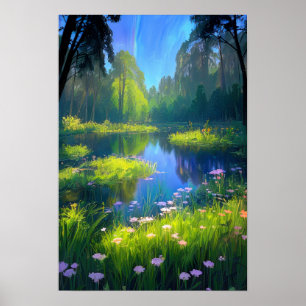 Affiche Harmonie du terrain marécageux