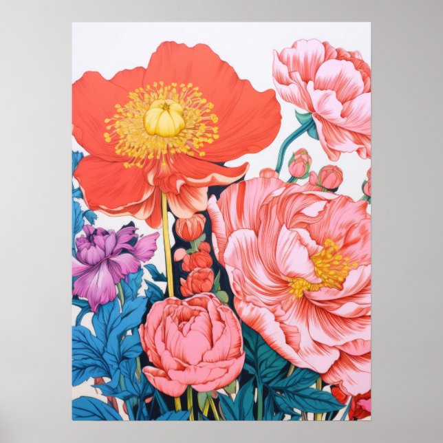Affiche Harmonie florale (Devant)
