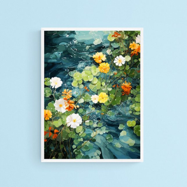 Affiche Harmonie florale, Serene Digital Wall Art (Créateur téléchargé)