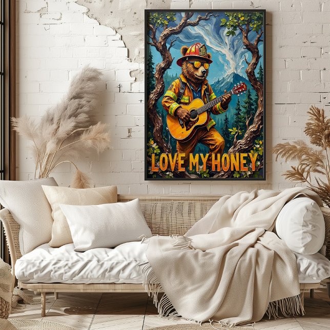 Affiche Harmonie forestière : Arbre de l'ours Top Tune (Créateur téléchargé)