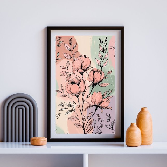 Affiche Harmonie Magnolia Vintage (Créateur téléchargé)