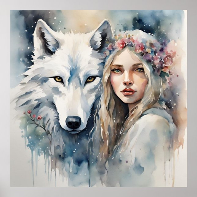Affiche Harmonie Mythique de la Nature" (Devant)