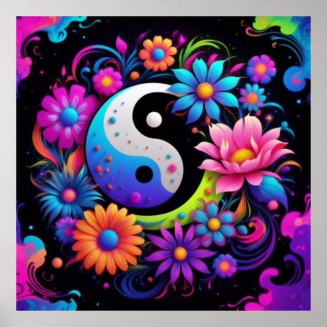 Affiche Harmonie spirituelle Yin Yang (Devant)
