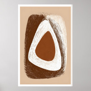 Affiche Harmonie Terrestre sur Toile - Forme Triangulaire