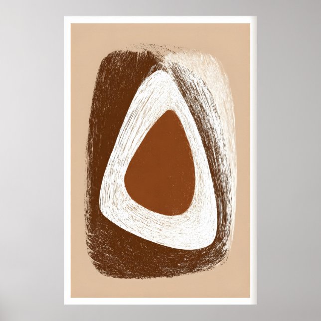 Affiche Harmonie Terrestre sur Toile - Forme Triangulaire  (Devant)