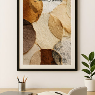 Affiche Harmonie Texturée