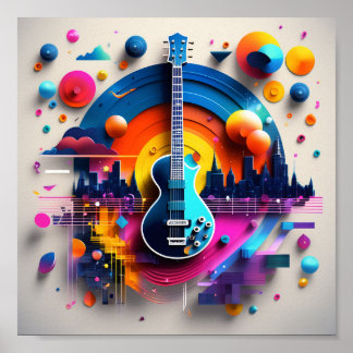 Affiche HarmoniSonic Fusion : Un Ode Visuel au Beat et