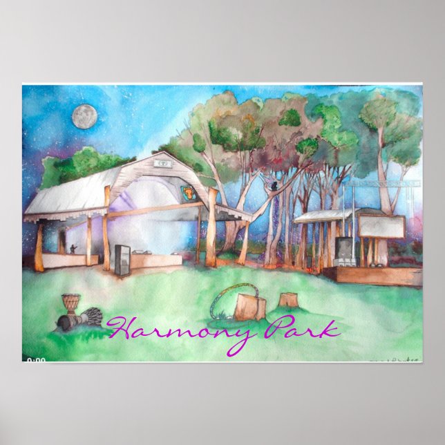 Affiche Harmony Park @ Night (Devant)