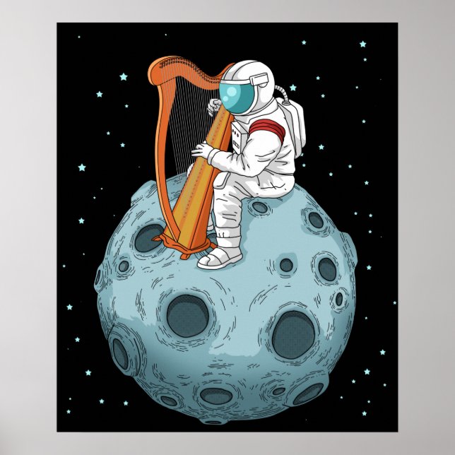 Affiche Harp Player (Devant)