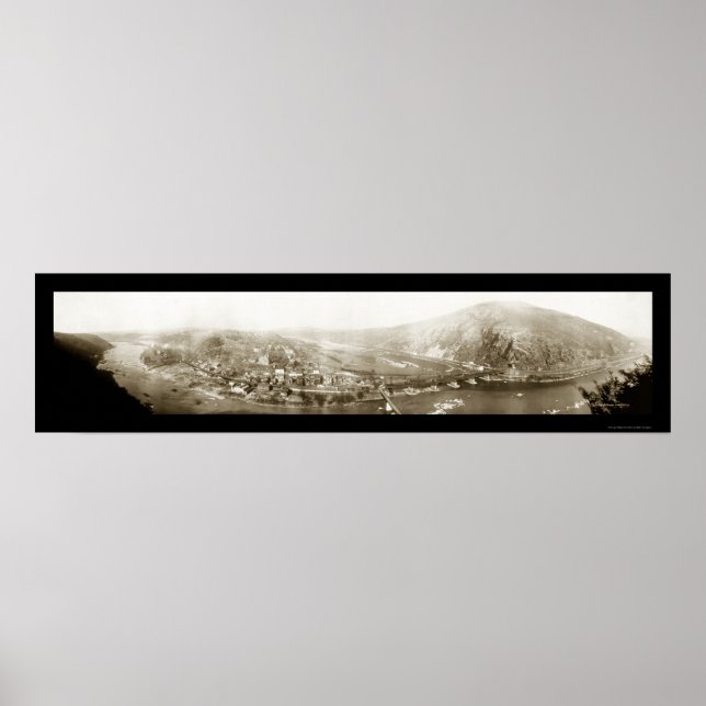 Affiche Harpers Ferry West Virginia Photo 1915 (Devant)