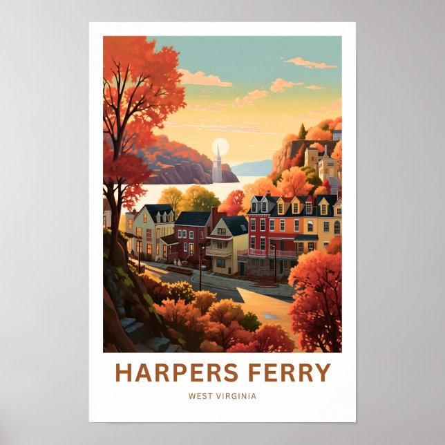 Affiche Harpers Ferry West Virginie Imprimer (Devant)