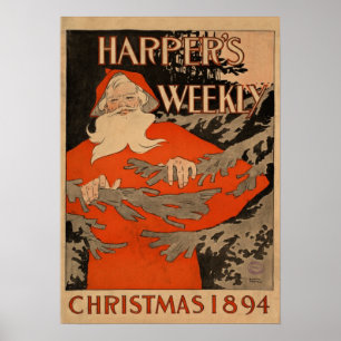 Affiche Harpers hebdomadaire par Edward Penfield.