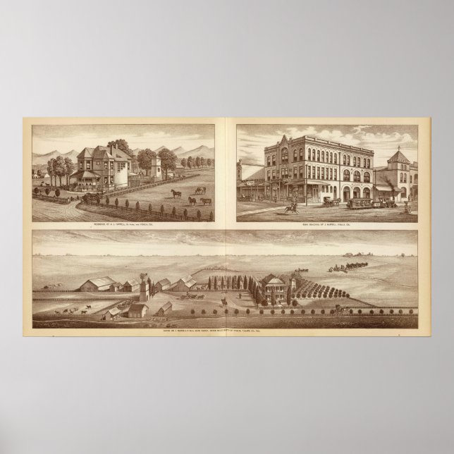Affiche Harrell ranches, banque, Visalia, Cal (Devant)