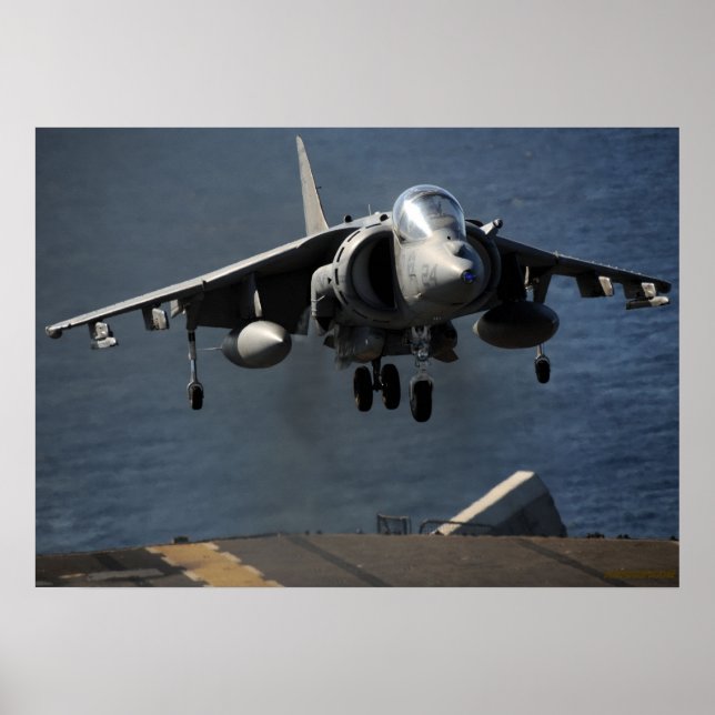 Affiche Harrier AV-8B (Devant)