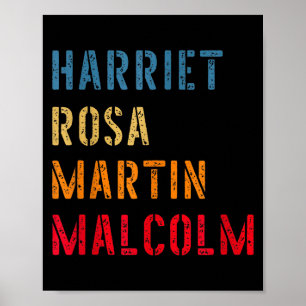 Affiche Harriet Rosa Martin Malcolm _ Dirigeante de l'hist