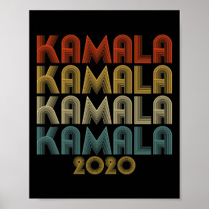 Affiche Harris 2020 Election Retro 60s les années 70