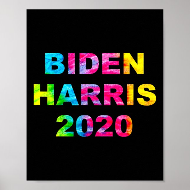 Affiche Harris 2020 Election Tie Dye Vintage Hippie (Devant)