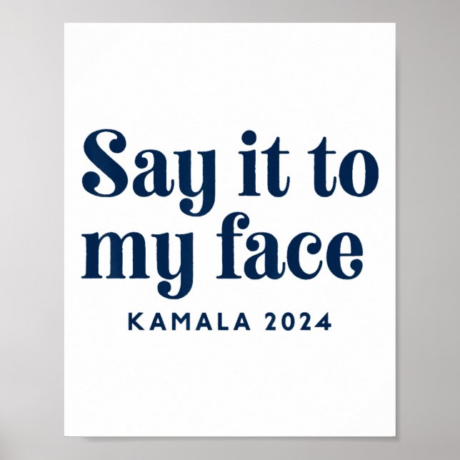Affiche Harris 2024 Kamala Harris pour l'élection présiden (Devant)