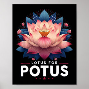 Affiche Harris 2024 Lotus Pour Potus Trending President