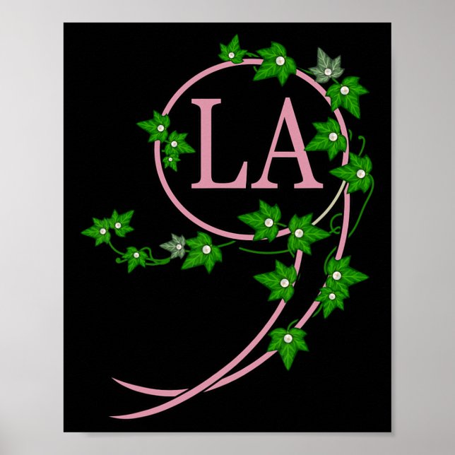 Affiche Harris 2024 Président Comma La Ivy Rose Et Vert (Devant)