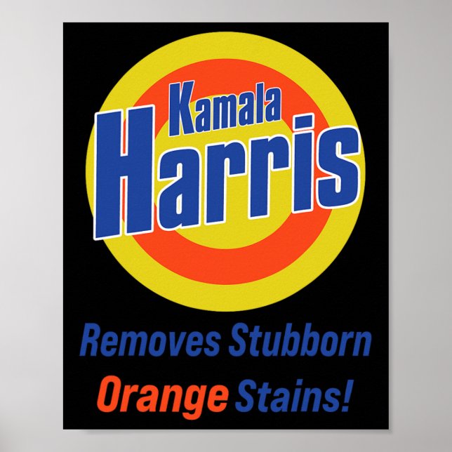Affiche Harris 2024 supprime les taches d'orange entêtées  (Devant)