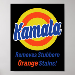 Affiche Harris 2024 supprime les taches d'orange têtues 3