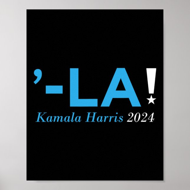Affiche Harris 24 Comma La Kamala Walz 2024 Président Kama (Devant)