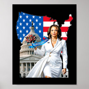 Affiche Harris 47e président États-Unis Amérique élection