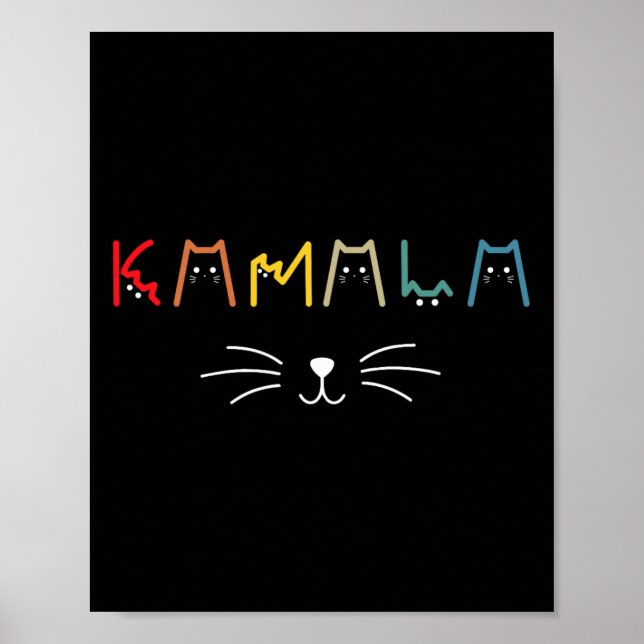 Affiche Harris Cat Lettering Positive Funny 12 (Devant)