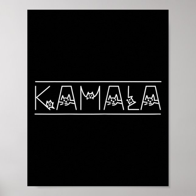 Affiche Harris Cat Letting Positive Funny Shirt Kamala (Devant)