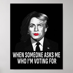Affiche Harris Contre Donald Trump Mème Électoral Drôle