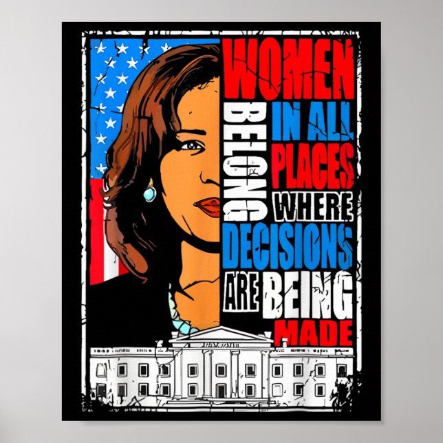 Affiche Harris Femmes Sont En Place Là Où Les Décisions So (Devant)