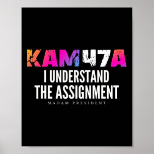 Affiche Harris Kam47a je comprends le mème d'affectation 