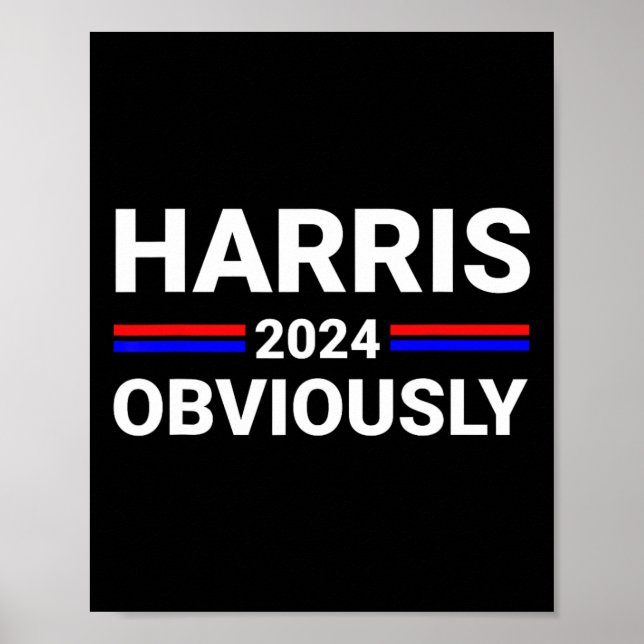 Affiche Harris Pour Le Président, Évidemment 2 (Devant)