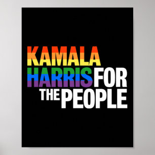 Affiche Harris Pour Le Président Lgbt Gay pride Rainbow