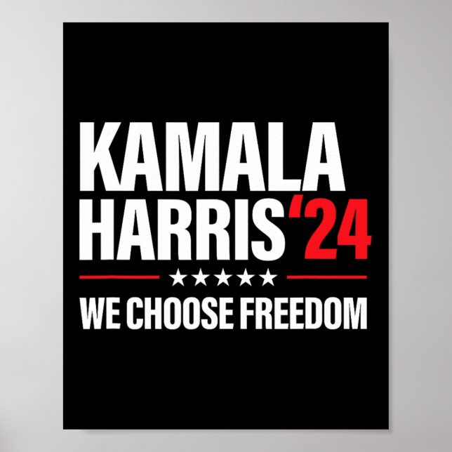 Affiche Harris pour président Élection 2024 Nous choisisso (Devant)