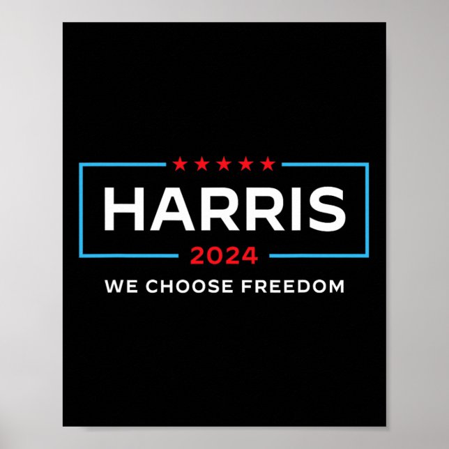 Affiche Harris pour président Élection 2024 Nous choisisso (Devant)