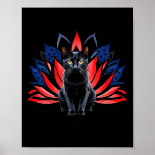 Affiche Harris Président Campagne Lotus Enfless Cat Lady