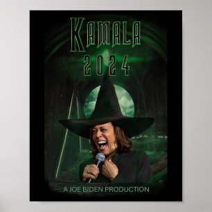 Affiche Harris Président Rire Wicked Witch Of The Leas
