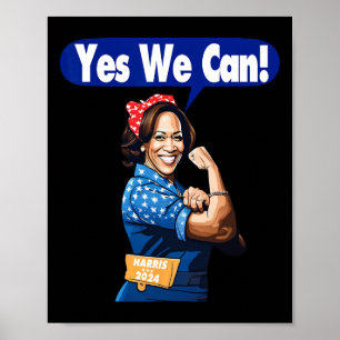 Affiche Harris Présidente 2024 Oui Nous Pouvons