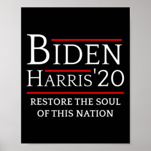 Affiche Harris Restaure L'Âme De La Nation Élection De Vot