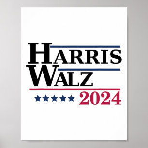 Affiche Harris Tim Waltz Élections 2024