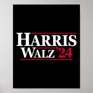 Affiche Harris Tim Walz 2024 24 Pour Le Président Brat Usa