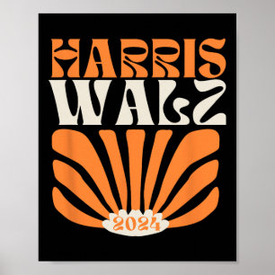 Affiche Harris Tim Walz 2024 Election 2024 Harris Waltz