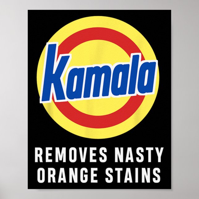 Affiche Harris Tim Walz Supprime Nasty Orange Stains Funny (Devant)