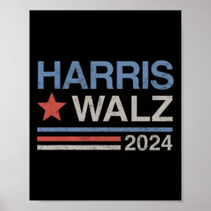 Affiche Harris Tim Walz Waltz Vp Président Harris Waltz 20