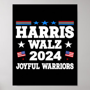 Affiche Harris Tim WAlzheimer Waltz 2024 Joyful Warriors 1